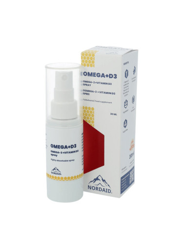 Омега-3 + Витамин D3 спрей за уста 30 ml | Nordaid