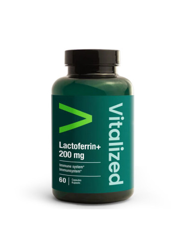 Лактоферин 200 mg + витамин С 80 mg 60 капсули |Vitalized