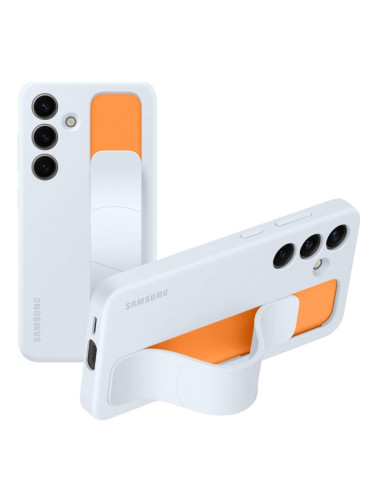 Оригинален гръб Samsung Standing Grip Cover за Galaxy S24 - Син, EF-GS921CLEGWW