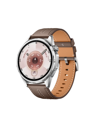 КОМБИНАЦИЯ Huawei Watch GT 6 ATM-B19L 46mm - Stainless steel case with Grey Composite Leather Strap + Huawei FreeBuds SE 3 ULC-CT020 - Black