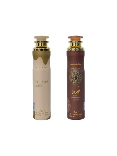 Lattafa Asad Bourbon и  Lattafa Eclaire комплект освежители за въздух 300 ml