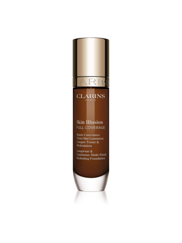 Clarins Skin Illusion Hydrating Foundation високо покривен фон дьо тен цвят 119.5C 30 мл.