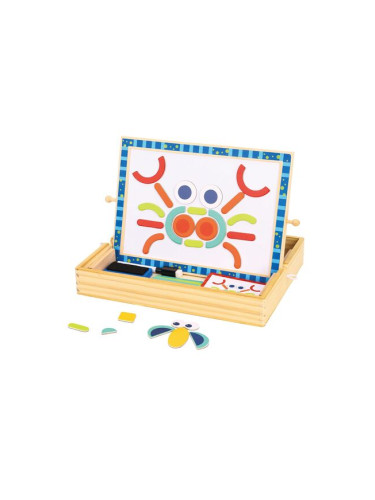 Двустранна магнитна дъска Tooky Toy - Форми