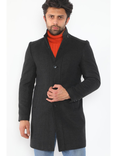Мъжко палто Dewberry антрацит