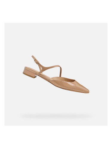 Светлокафяви дамски балетки Geox Giselda15