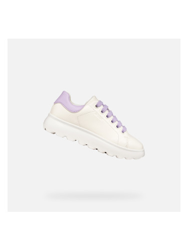 Бели кецове за момичета Geox Puffypop