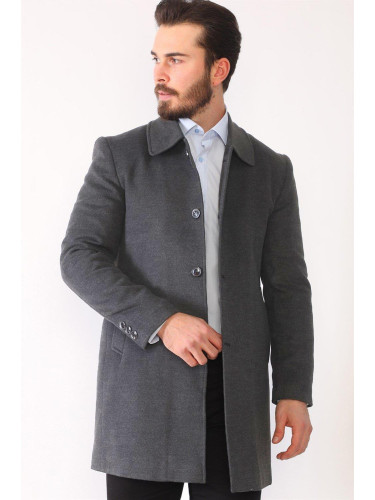 Мъжко палто от едра боровинка