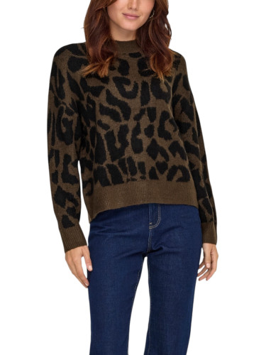 Леопардов пуловер на Жаклин де Йонг