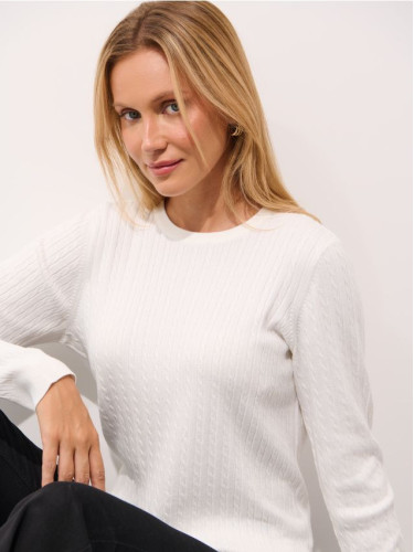 Mohito - Пуловер basic - кремaво