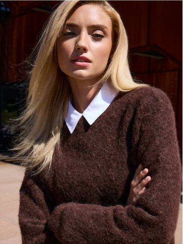 Mohito - Пуловер със съдържание на вълна от алпака - кафяво