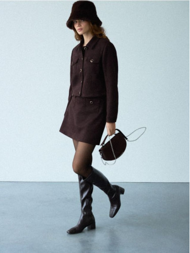 Mohito - Мини пола - тъмно кафяво