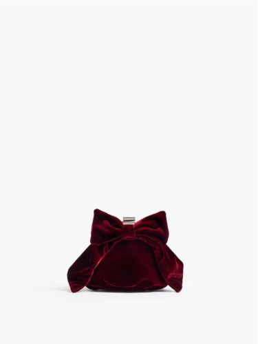 Mohito - Кадифена дамска чанта с верижна дръжка - тъмно лилаво