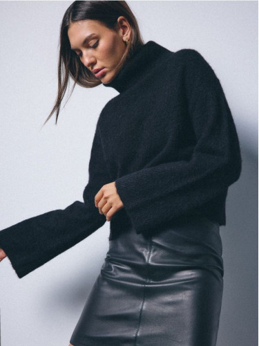 Mohito - Пуловер със съдържание на вълна от алпака - черен