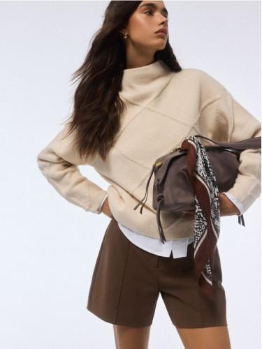 Mohito - Дамска чанта с дръжка за рамо - кафяво