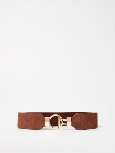 Mohito - Широк еластичен колан - тъмно кафяво