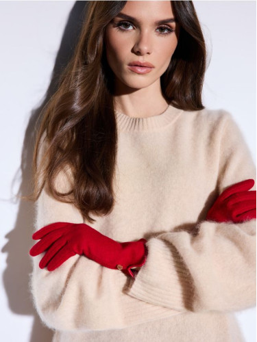 Mohito - Ръкавици със съдържание на вълна - червен