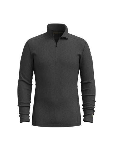Smartwool CLASSIC THERMAL MERINO BL 1/4 ZIP Мъжка термо тениска, тъмносиво, размер