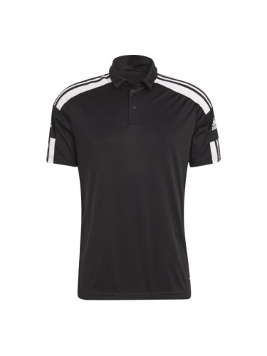 adidas SQUADRA 21 POLO Мъжка тениска с якичка, черно, размер