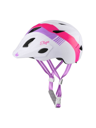 Etape PLUTO LIGHT Детска велосипедна каска, бяло, размер (48 - 52)