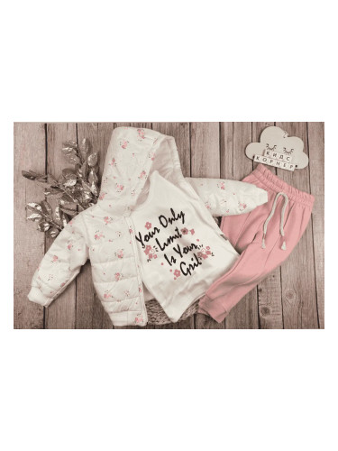 Комплект с якенце за бебе момиче