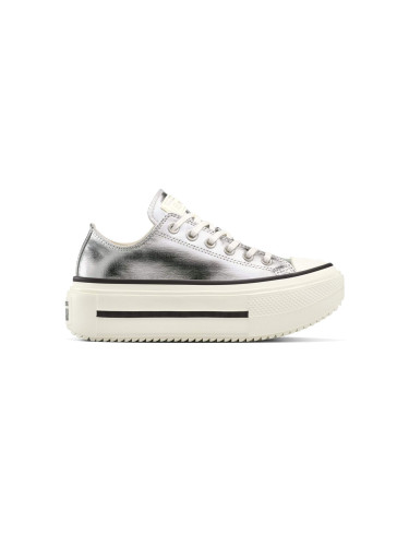 Converse Chuck Taylor All Star Lift Double Stack Platform Metallic Жени - Спортни обувки Converse - Silver - A16406C-5.5 - Size: 5.5
