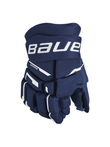 Bauer SUPREME M3 GLOVE-JR Юношески хокейни ръкавици, тъмносин, размер