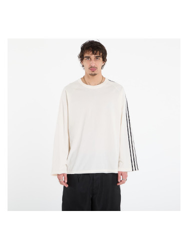 Тениска Y-3 Raw Edge 3 Stripes Long Sleeve Long-Sleeve Top Chalk White XL