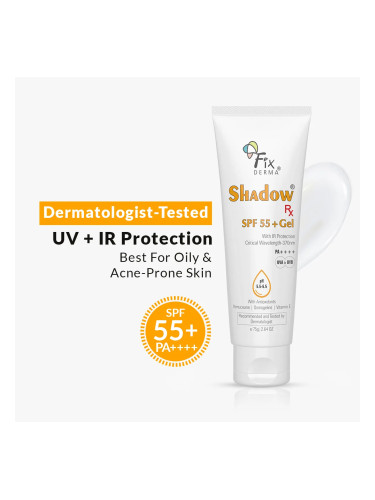 FIXDERMA | Shadow Rx SPF 55+ Gel РА++++ , 75 ml