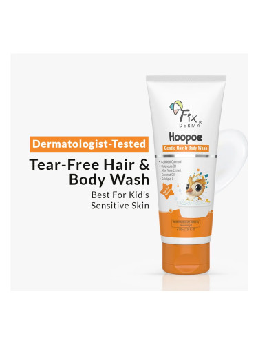 FIXDERMA | Hoopoe Gentle Hair & Body Wash, 100 ml