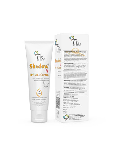 FIXDERMA | Shadow Rx SPF 70+ Cream, 75 ml