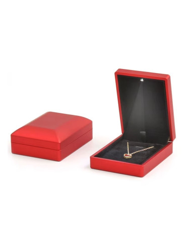 Луксозна червена светеща кутийка за бижу