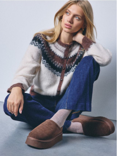 Mohito - Велурени ботуши - тъмно кафяво