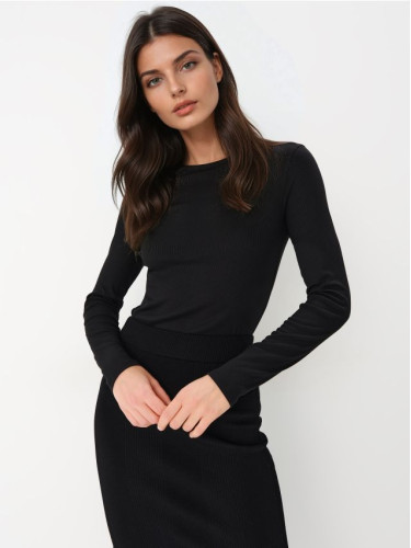 Mohito - Прилепнала блуза - черен