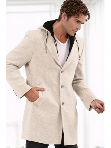 Мъжко палто Dewberry бежово