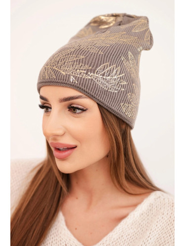 Дамска зимна шапка с двойна периферия K426