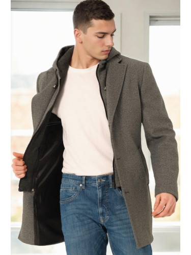 PLT9395 DEWBERRY OVERSIZED COAT-SMOKED