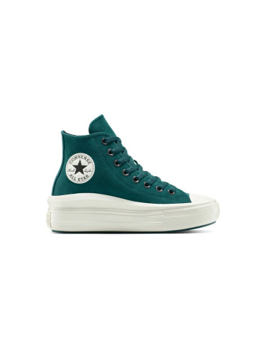 Converse Chuck Taylor All Star Move Platform Suede Green Жени - Спортни обувки Converse - Зелен - A14557C-6 - Size: 6