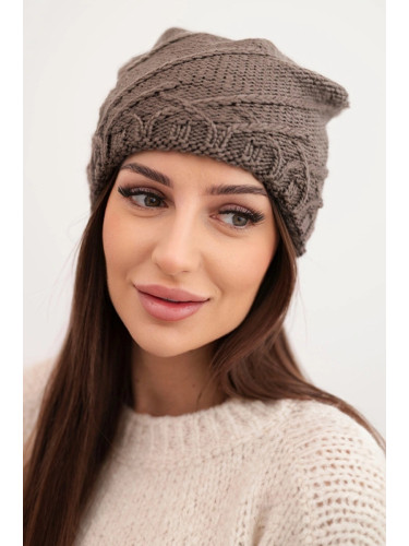 Дамска зимна шапка с декоративен модел K372