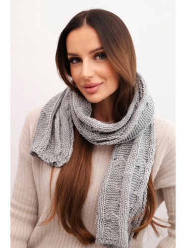 Дамски вълнен шал Kesi с плитка