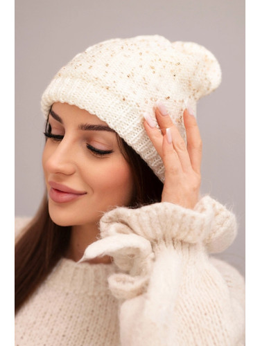 Дамска шапка Amira K359 екрю