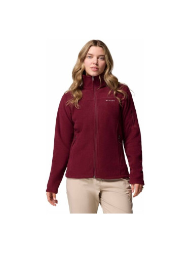 Columbia FAST TREK II JACKET Дамски поларен суитшърт, винен, размер