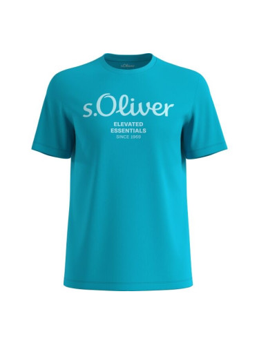 s.Oliver RL BIG SIZE LOGO NOOS Мъжка тениска, тюркоазено, размер
