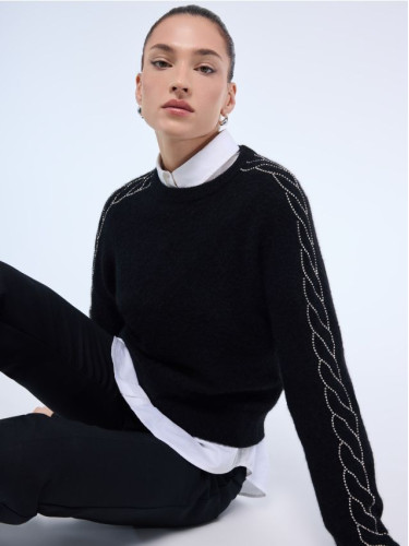 Mohito - Пуловер със съдържание на вълна от алпака - черен