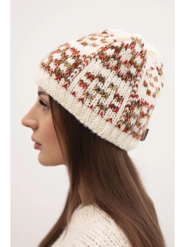 Дамска зимна шапка Кеси с декоративни кристали