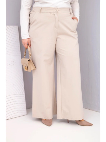 Панталон с висока талия Kesi Plus Size