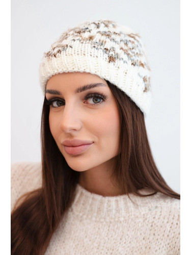 Дамска зимна шапка с декоративни кристали