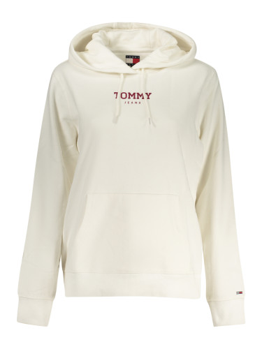 Бял суичър с качулка Tommy Hilfiger