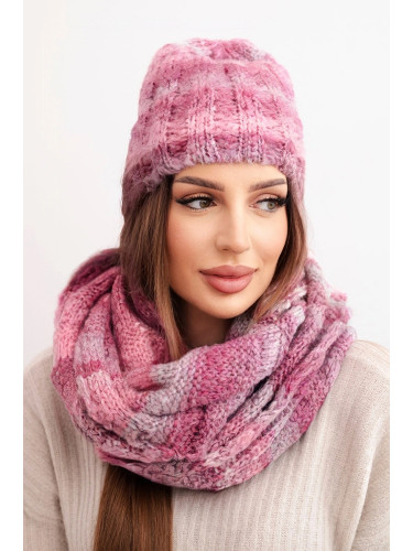 Зимен комплект с мохер, шапка и шал K500