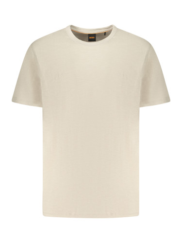 Бежова мъжка тениска с къс ръкав