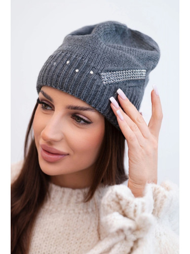 Дамска зимна шапка с кристали Kesi